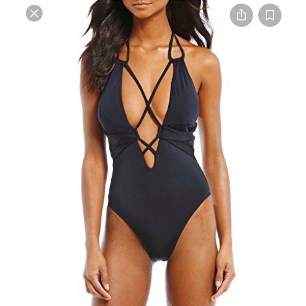 AdoreShe One Piece Strappy Monokini Swimsuit
